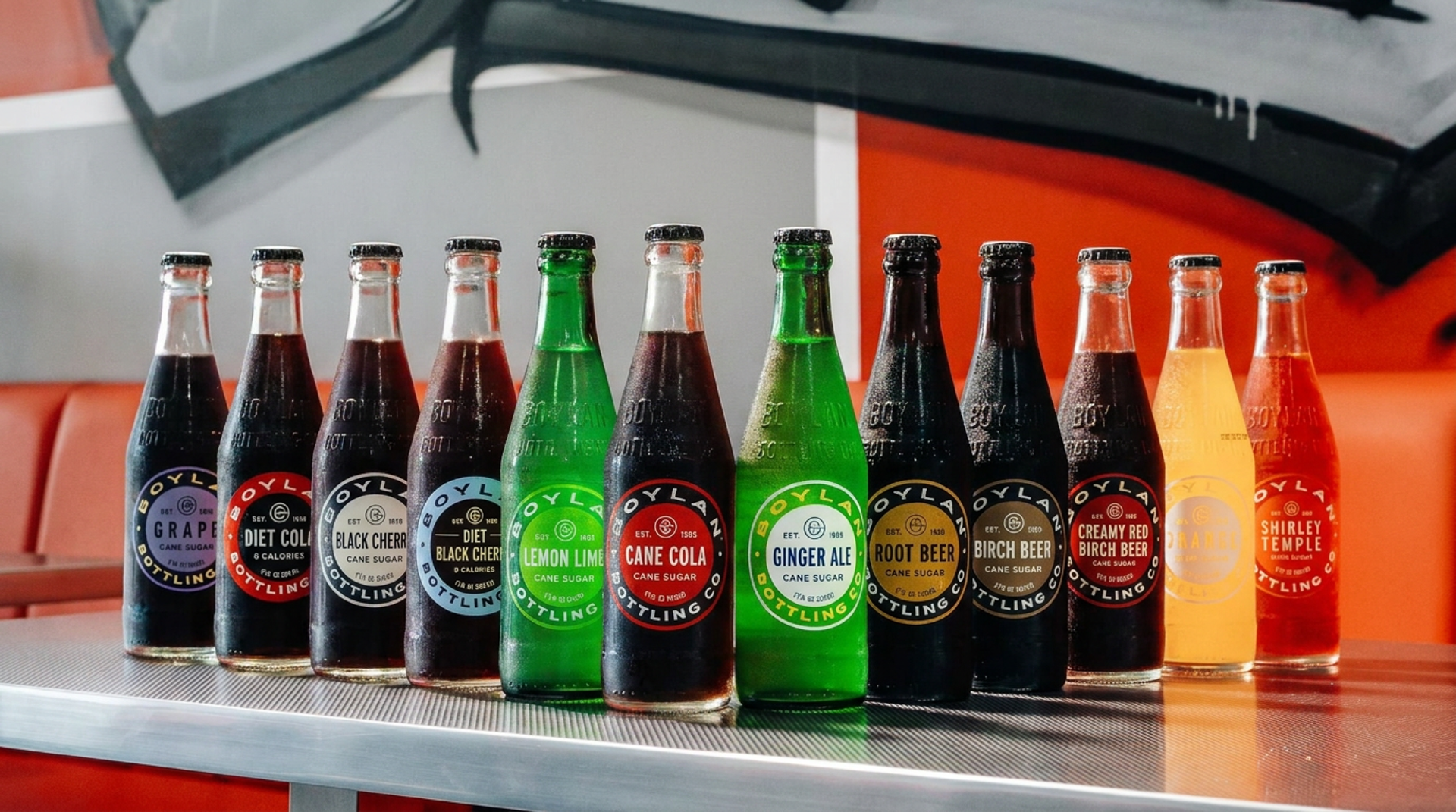 Glass-bottle sodas