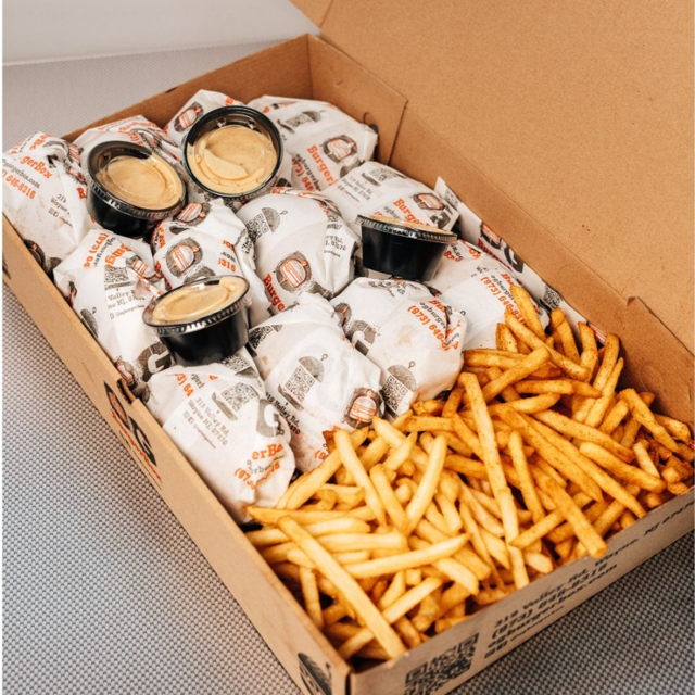 12 Triple Burgers w/ French Fries